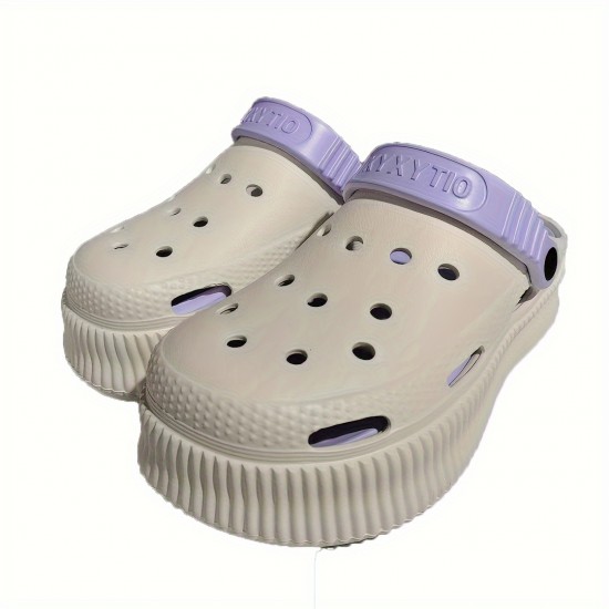 Women's Hollow Out Design Clogs, Lightweight Closed Toe Slip On Shoes, Women's Casual Walking Shoes