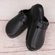 Women's Solid Color Clogs, Slip On Round Toe Buckle Decor Non-slip Soft Sole EVA Slides, Summer Casual Beach Shoes