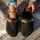 Women's Solid Color Fuzzy Mules, Slip On Soft Sole Lined Warm Shoes, Winter Non-slip Plush Shoes