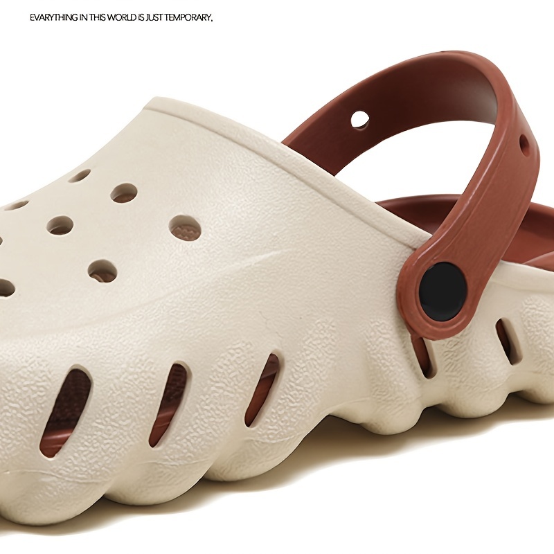 womens hollow out design clogs breathable slip on garden shoes womens comfortable beach shoes details 2